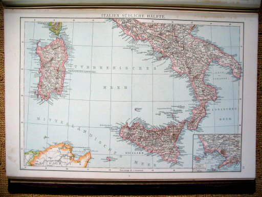 Andree's Handatlas 1881
53. Italien, südliche Hälfte.