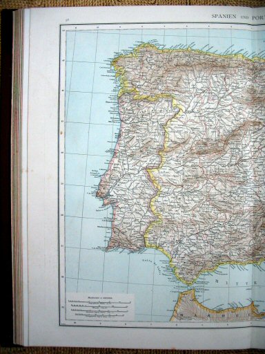 Andree's Handatlas 1881
58.59. Spanien und Portugal.
