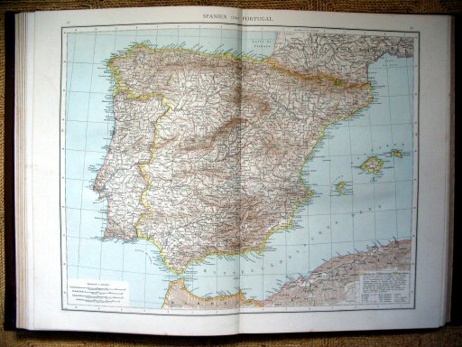 Andree's Handatlas 1881
58.59. Spanien und Portugal.