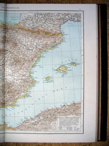Andree's Handatlas 1881
58.59. Spanien und Portugal.