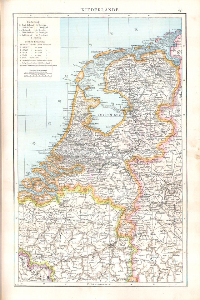 Andree's Handatlas 1881
65. Niederlande.