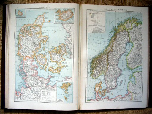 Andree's Handatlas 1881
68. Dänemark.
69. Schweden und Norwegen.