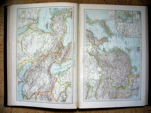 Andree's Handatlas 1881
76. Vorderasien und Persien.
77. China und Japan.