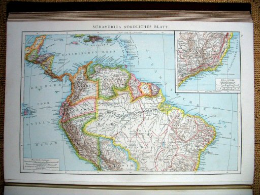 Andree's Handatlas 1881
84. Südamerika, nördliches Blatt.