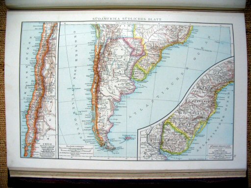 Andree's Handatlas 1881
85. Südamerika, südliches Blatt.
