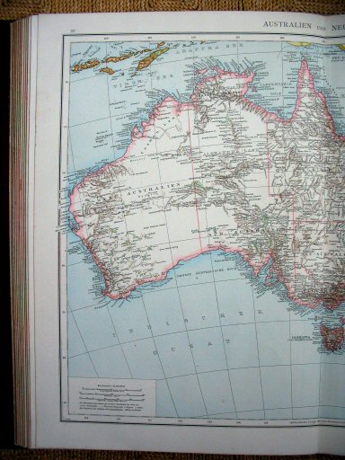 Andree's Handatlas 1881
90.91. Australien und Neuseeland.