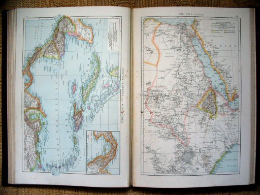 Andree's Handatlas 1881
92. Centralamerika und Westindien.
93. Die Nilländer.