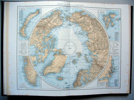 Andrees Handatlas 1887
10.11. Karte der Nordpolarregion.
