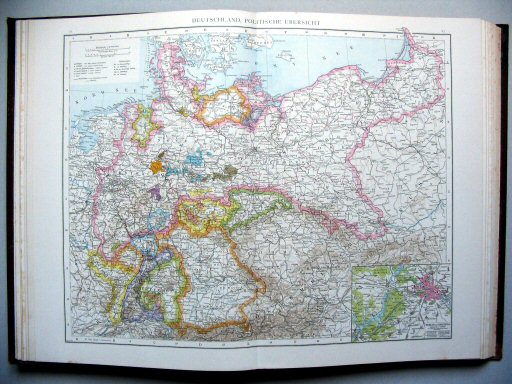Andrees Handatlas 1887
22.23. Deutschland, politische Übersicht.