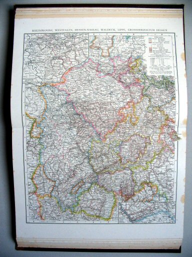 Andrees Handatlas 1887
30.31. Rheinprovinz, Westfalen, Hessen-Nassau,
Waldeck, Lippe, Grossherzogtum Hessen.