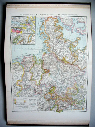 Andrees Handatlas 1887
34.35. Hannover, Schleswig-Holstein
und kleinere norddeutsche Staaten.