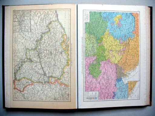 Andrees Handatlas 1887
44. Belgien und Luxemburg.
45. Völkerkarte von Österreich-Ungarn.