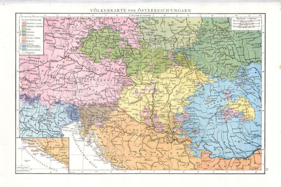 Andrees Handatlas 1887 (scan)
45. Völkerkarte von Österreich-Ungarn.