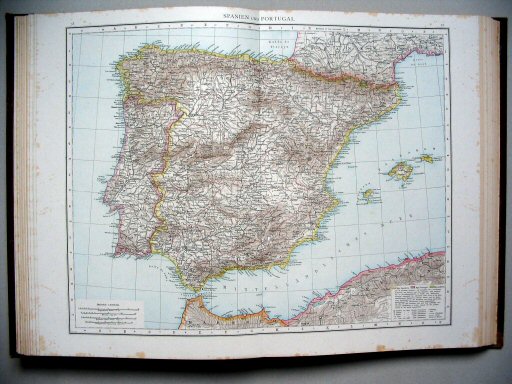 Andrees Handatlas 1887
58.59. Spanien und Portugal.