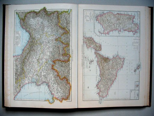 Andrees Handatlas 1887
64. Oberitalien.
65. Sizilien und Sardinien.