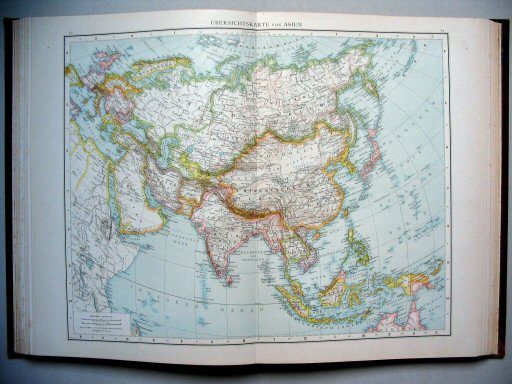 Andrees Handatlas 1887
82.83. Übersichtskarte von Asien.