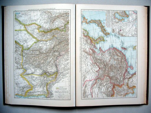 Andrees Handatlas 1887
84. Afghanistan und Balutschistan.
85. Übersichtskarte von China und Japan.