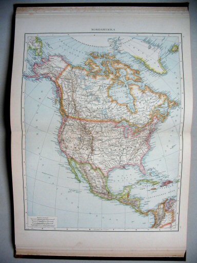 Andrees Handatlas 1887
90.91. Nordamerika.