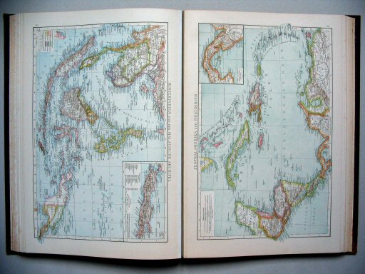 Andrees Handatlas 1887
92. Hinterindien und der Malayische Archipel.
93. Zentralamerika und Westindien.