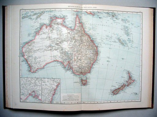 Andrees Handatlas 1887
118.119. Australien und Neuseeland.