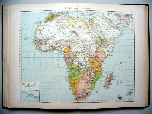 Andrees Handatlas 1890
102.103. Übersichtskarte von Afrika.