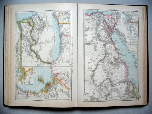 Andrees Handatlas 1890
108. Westafrikanische Kolonialkarten.
109. Ägypten.