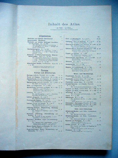 Andrees Handatlas 1893
Inhoudsopgave blz. 1 / Table of contents p. 1