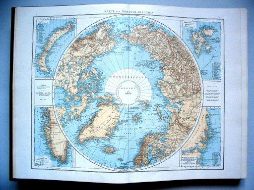 Andrees Handatlas 1893
5.6. Karte der Nordpolarregion
Noordpoolgebied / The Arctic