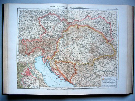 Andrees Handatlas 1893
45.46. Übersichtskarte von Österreich-Ungarn
Overzichtskaart van Oostenrijk-Hongarije
General map of Austria-Hungary