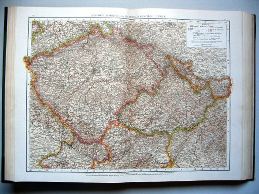 Andrees Handatlas 1893
47.48. Böhmen, Mähren und Österreichisch-Schlesien
Bohemen, Moravië en Oostenrijks-Silezië
Bohemia, Moravia and Austrian Silesia