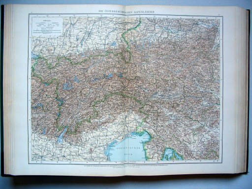 Andrees Handatlas 1893
51.52. Die Österreichischen Alpenländer
De Oostenrijkse Alpen / The Austrian Alps