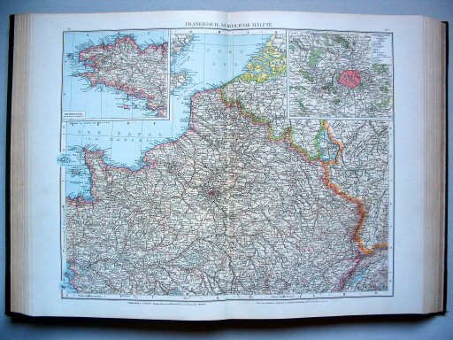 Andrees Handatlas 1893
59.60. Frankreich, nördliche Hälfte
Frankrijk, noordelijk deel / France, northern half