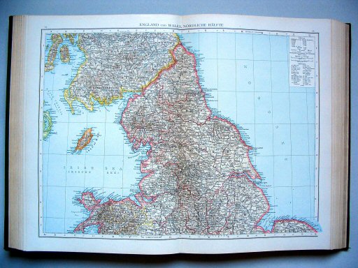 Andrees Handatlas 1893
67.68. England und Wales, nördliche Hälfte
Engeland en Wales, noordelijk deel
England and Wales, northern half