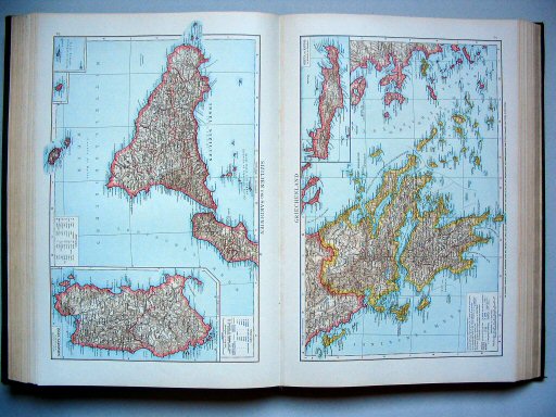 Andrees Handatlas 1893
85. Sizilien und Sardinien.&nbsp;&nbsp; 86. Griechenland
Sicilië en Sardinië. Griekenland
Sicily and Sardinia. Greece