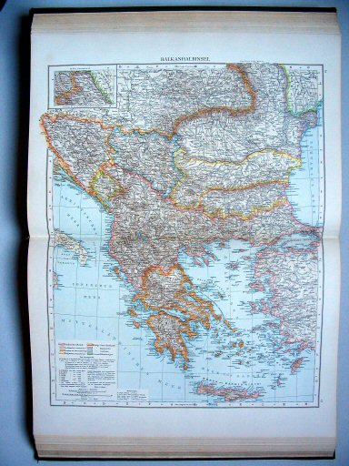 Andrees Handatlas 1893
87.88. Balkanhalbinsel
Balkanschiereiland / Balkan Peninsula