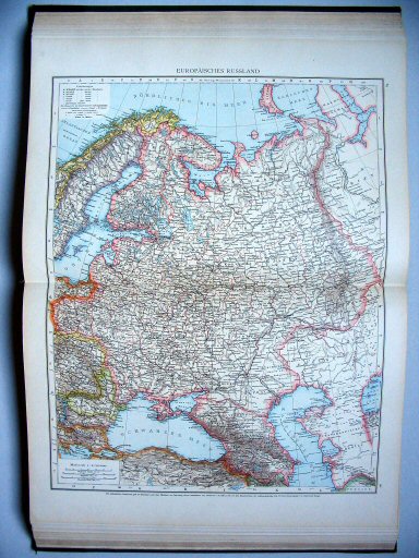 Andrees Handatlas 1893
89.90. Europäisches Russland
Europees Rusland / Russia in Europe