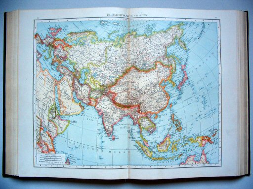 Andrees Handatlas 1893
93.94. Übersichtskarte von Asien
Overzichtskaart van Azië / General map of Asia
