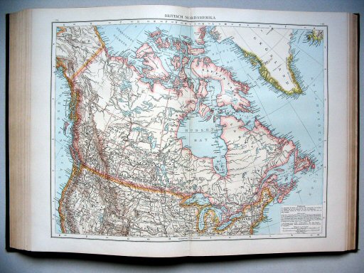 Andrees Handatlas 1893
125.126. Britisch Nordamerika
Brits Noord-Amerika / British North America