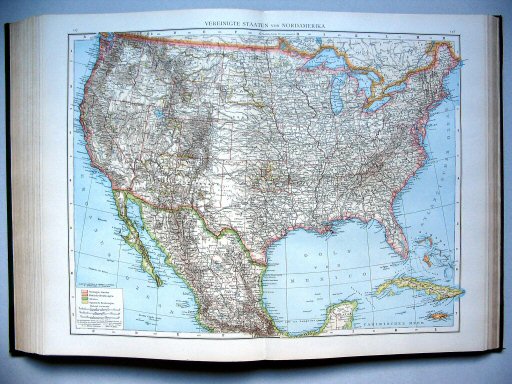 Andrees Handatlas 1893
127.128. Vereinigte Staaten von Nordamerika
Verenigde Staten van Noord-Amerika
United States of North America