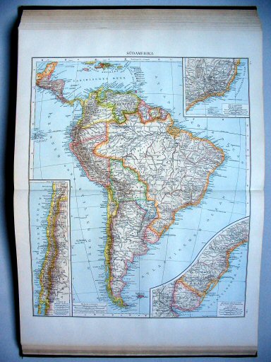 Andrees Handatlas 1893
133.134. Südamerika
Zuid-Amerika / South America