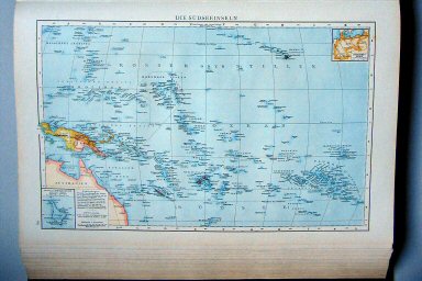 Andrees Handatlas 1893
139. Die Südseeinseln
Eilanden in de Stille Oceaan / Islands in the Pacific Ocean