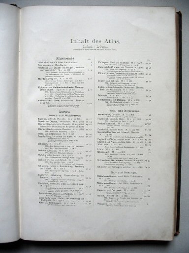 Andrees Handatlas 1896-97
Inhoudsopgave 1 / Table of contents 1