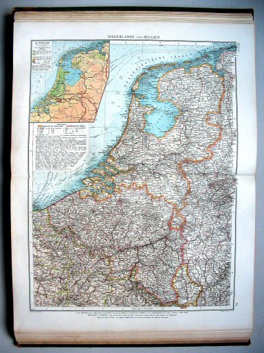 Andrees Handatlas 1896-97
55.56. Niederlande und Belgien
Nederland en België / Netherlands and Belgium
