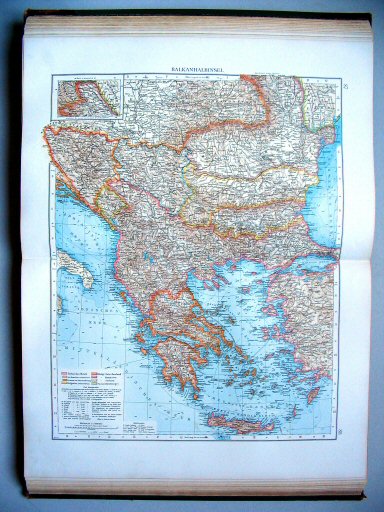 Andrees Handatlas 1896-97
87.88. Balkanhalbinsel
Balkanschiereiland / Balkan Peninsula