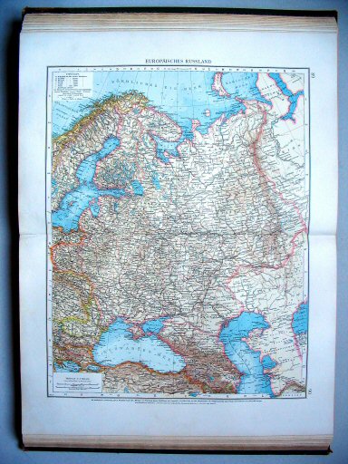 Andrees Handatlas 1896-97
89.90. Europäisches Russland
Europees Rusland / Russia in Europe