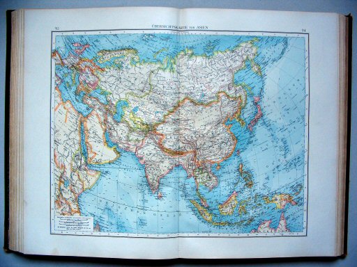 Andrees Handatlas 1896-97
93.94. Übersichtskarte von Asien
Overzichtskaart van Azië / General map of Asia