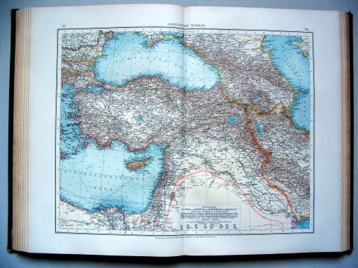 Andrees Handatlas 1896-97
95.96. Asiatische Türkei
Aziatisch Turkije / Turkey in Asia