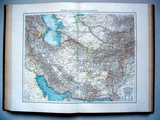 Andrees Handatlas 1896-97
97.98. Persien, Afghanistan und Balutschistan
Perzië, Afghanistan en Beloetsjistan
Persia, Afghanistan and Baluchistan