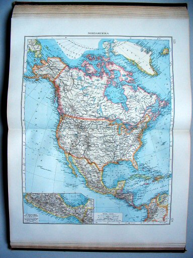 Andrees Handatlas 1896-97
123.124. Nordamerika
Noord-Amerika / North America
