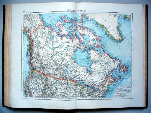 Andrees Handatlas 1896-97
125.126. Britisch Nordamerika
Brits Noord-Amerika / British North America